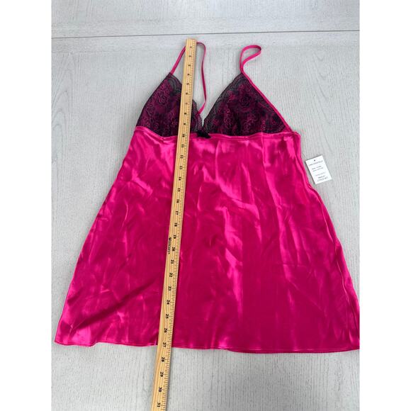 NWT Linea Donatella Lingerie Lace top Hot PInk Barbiecore Bimbocore Girly - Picture 2 of 6